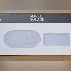 Market Square Melamine Serving Tray Set